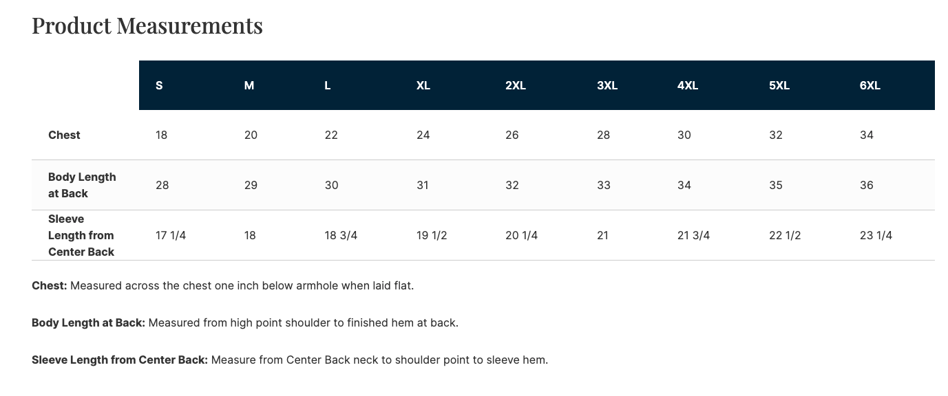Lucky Gambling Golfers, Fan Favorite™ T-Shirt - Size Chart