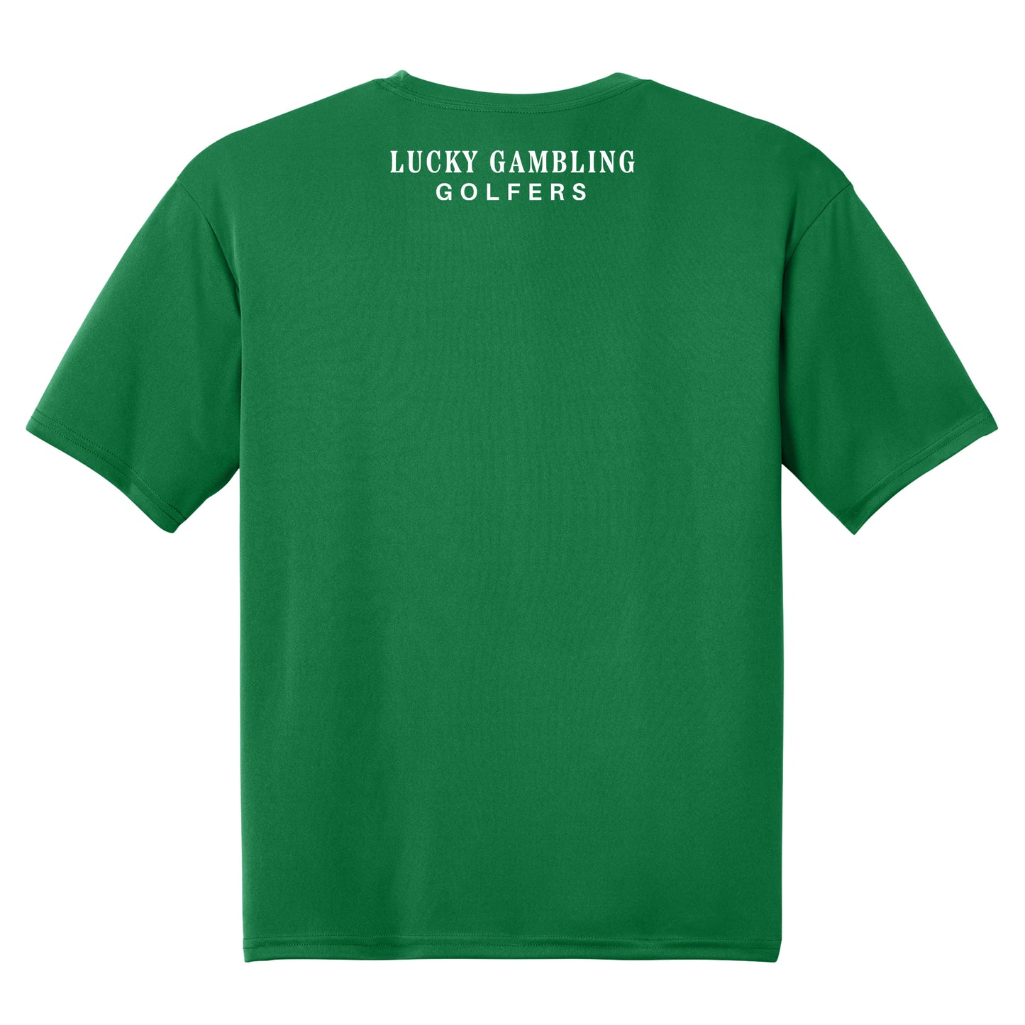 Lucky Gambling Golfers, "No Bueno", A4 Cooling Performance Short Sleeve T-Shirt - Forest