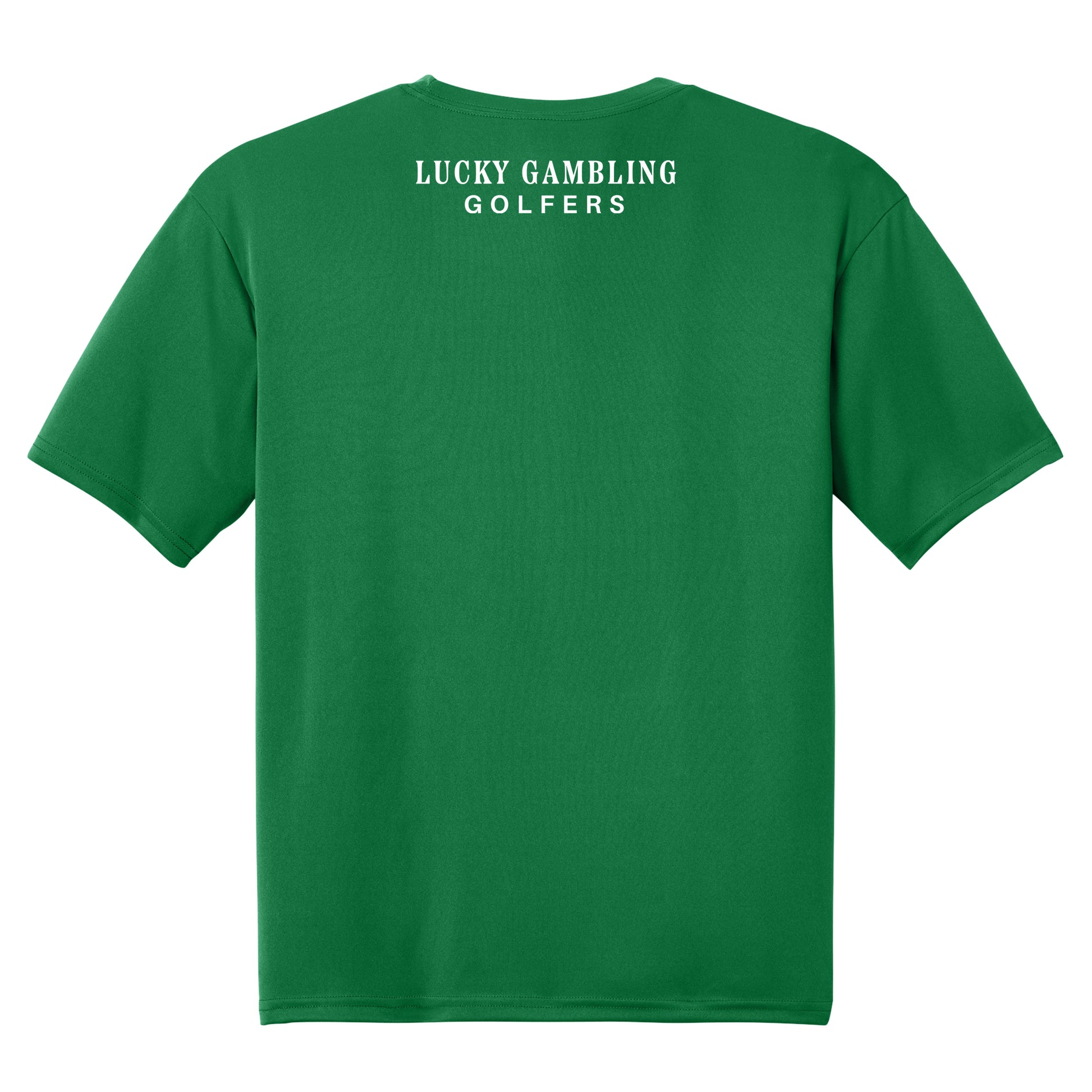 Lucky Gambling Golfers, "No Bueno", A4 Cooling Performance Short Sleeve T-Shirt - Forest