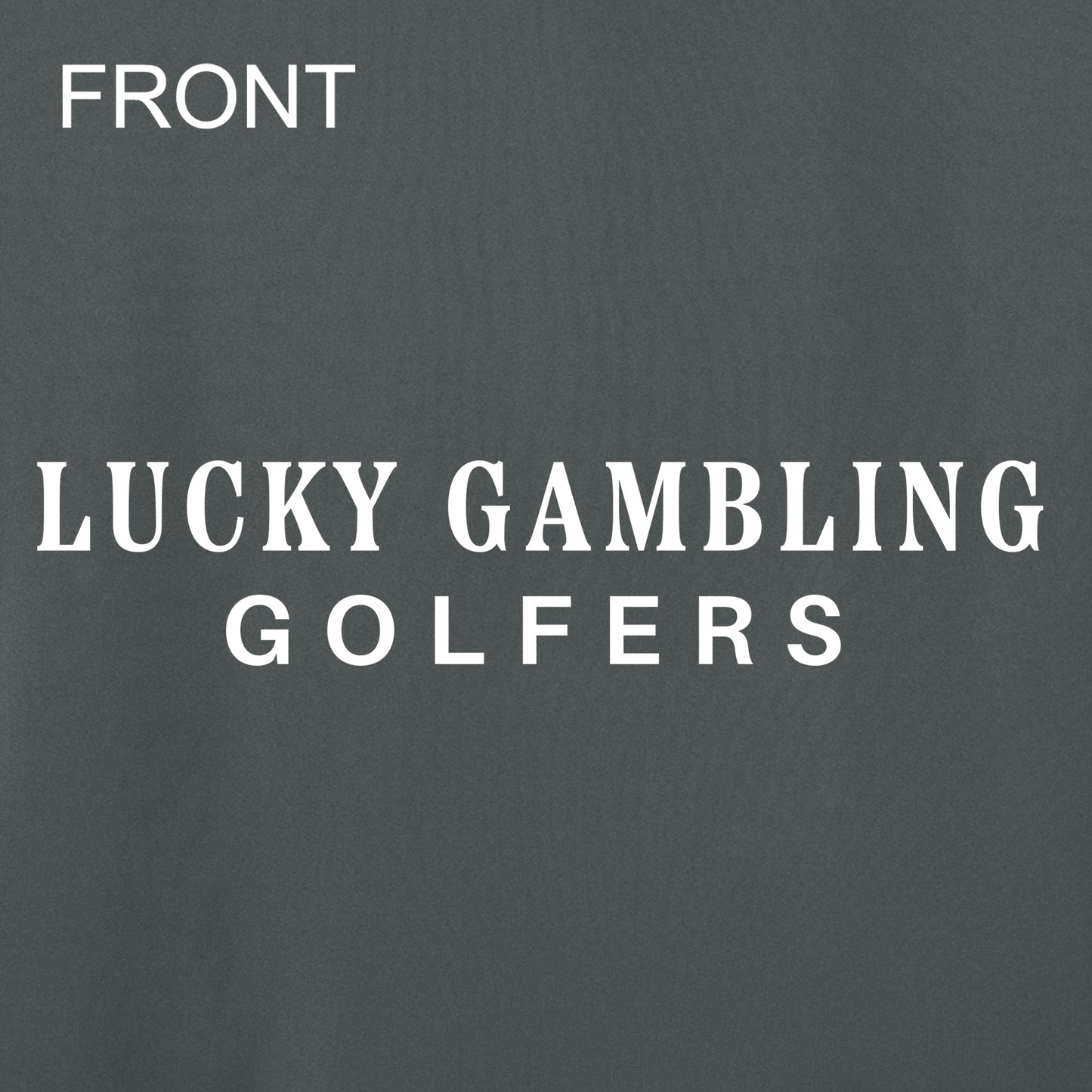 Lucky Gambling Golfers, "No Bueno", A4 Cooling Performance Short Sleeve T-Shirt - Graphite