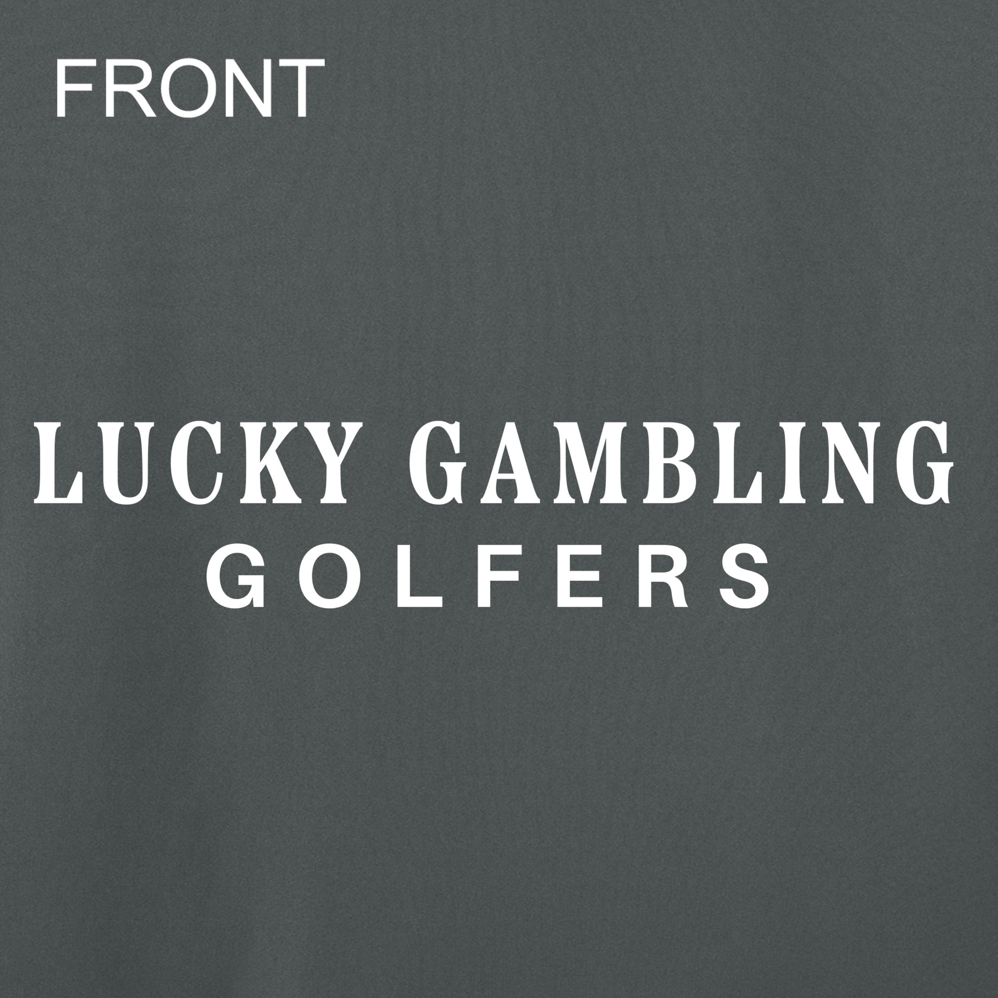 Lucky Gambling Golfers, "No Bueno", A4 Cooling Performance Short Sleeve T-Shirt - Graphite