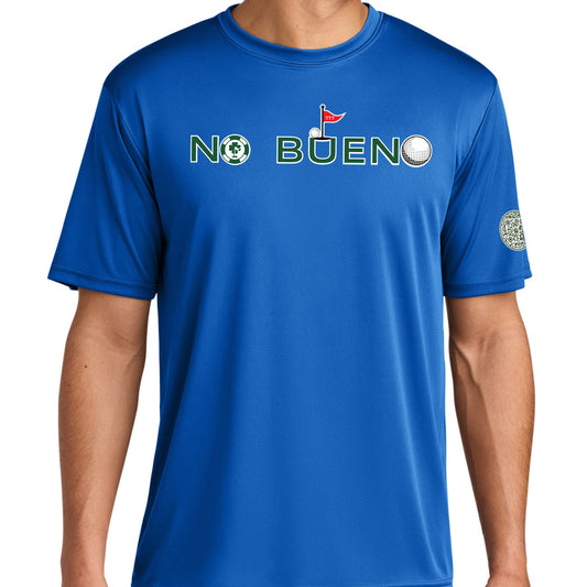 Lucky Gambling Golfers, "No Bueno", A4 Cooling Performance Short Sleeve T-Shirt - Royal