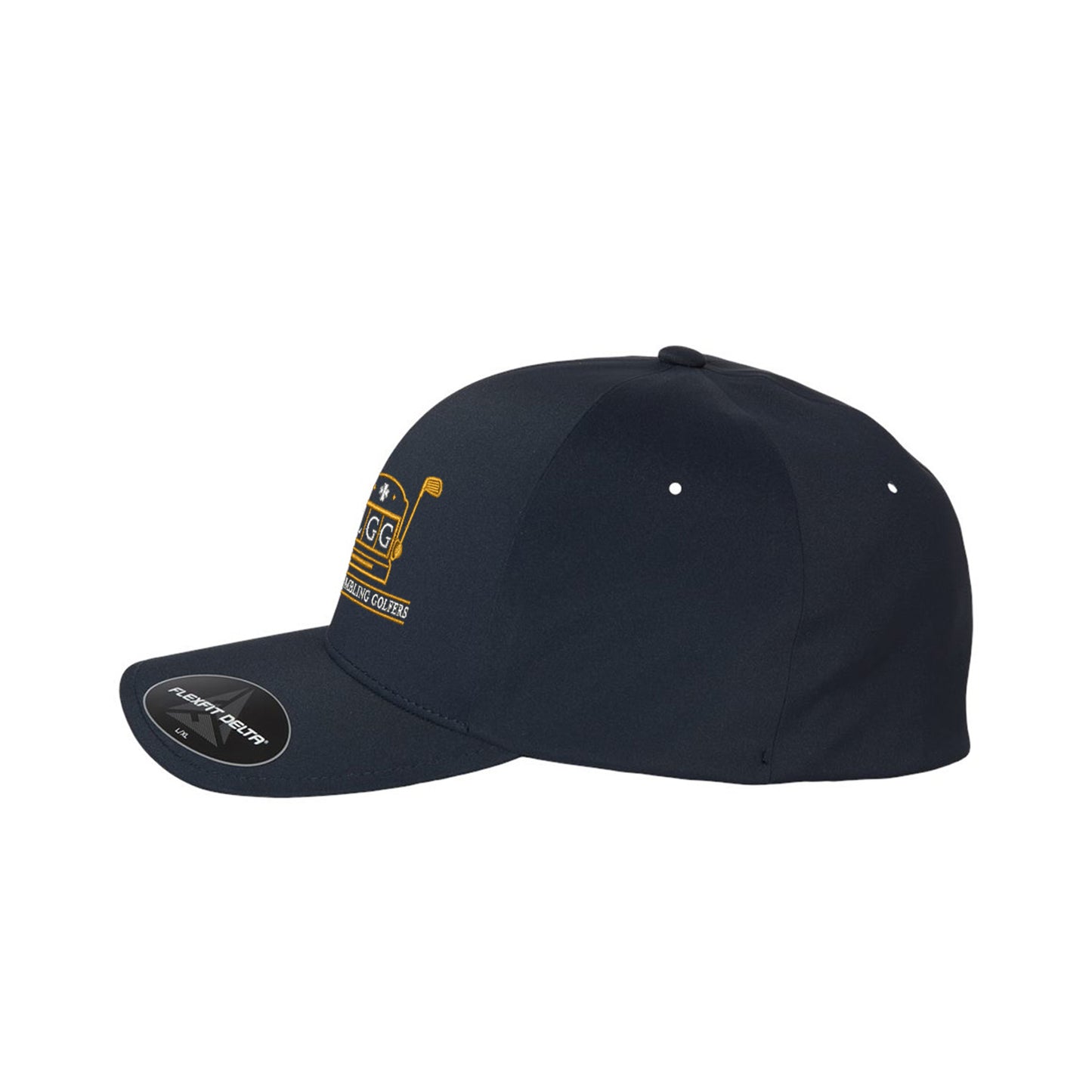 Lucky Gambling Golfers, Slot Machine Logo, Delta® Seamless Cap