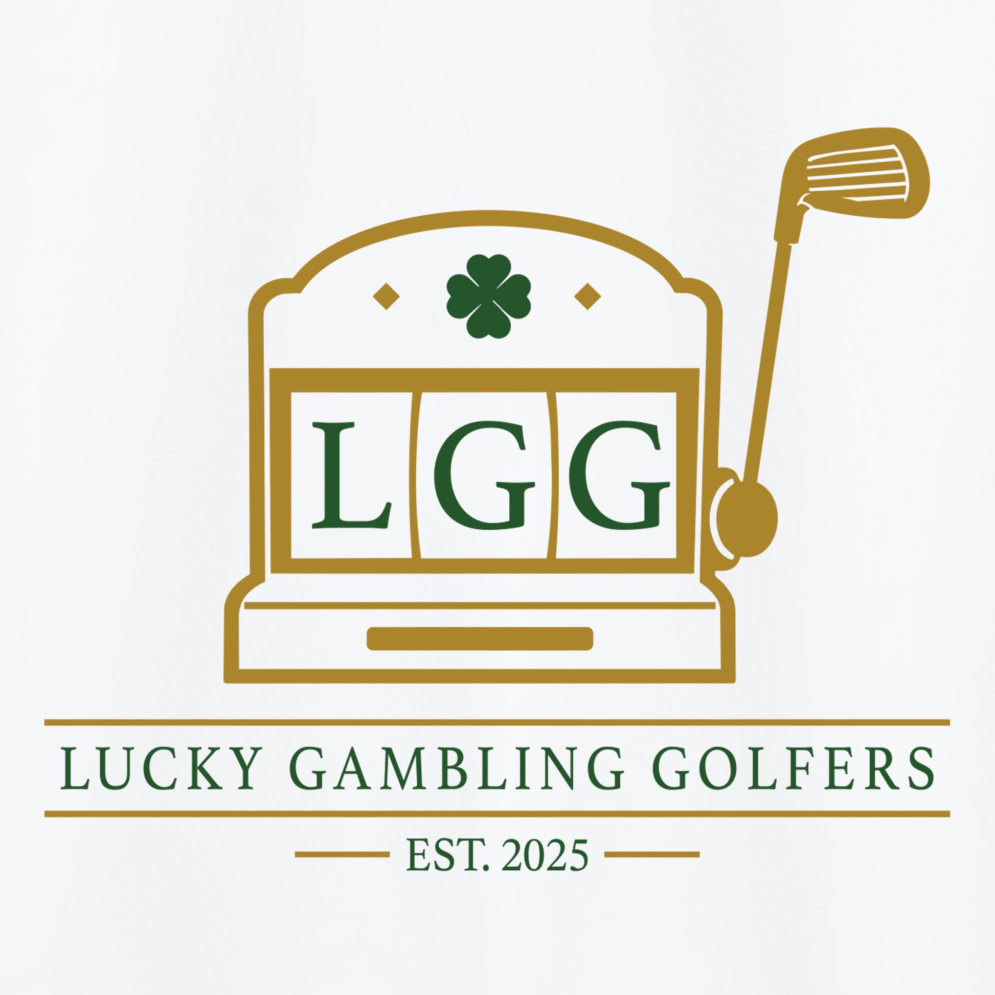 Lucky Gambling Golfers, Slot Machine Logo, A4 Cooling Performance Short Sleeve T-Shirt - White