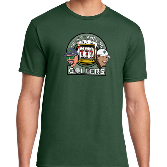 Lucky Gambling Golfers, Fan Favorite™ T-Shirt - Forest