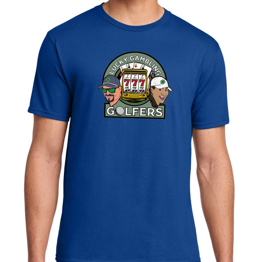 Lucky Gambling Golfers, Fan Favorite™ T-Shirt - Royal