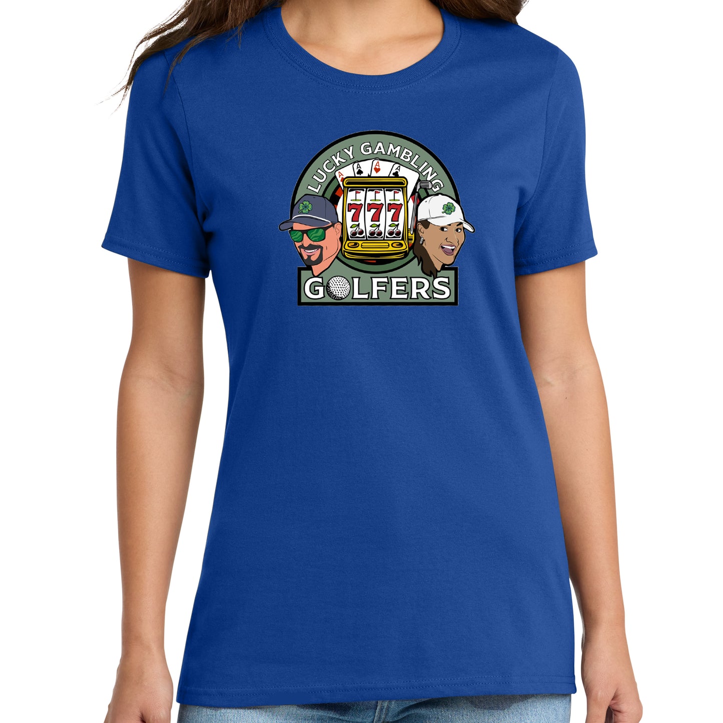 Lucky Gambling Golfers, Fan Favorite™ T-Shirt - Royal