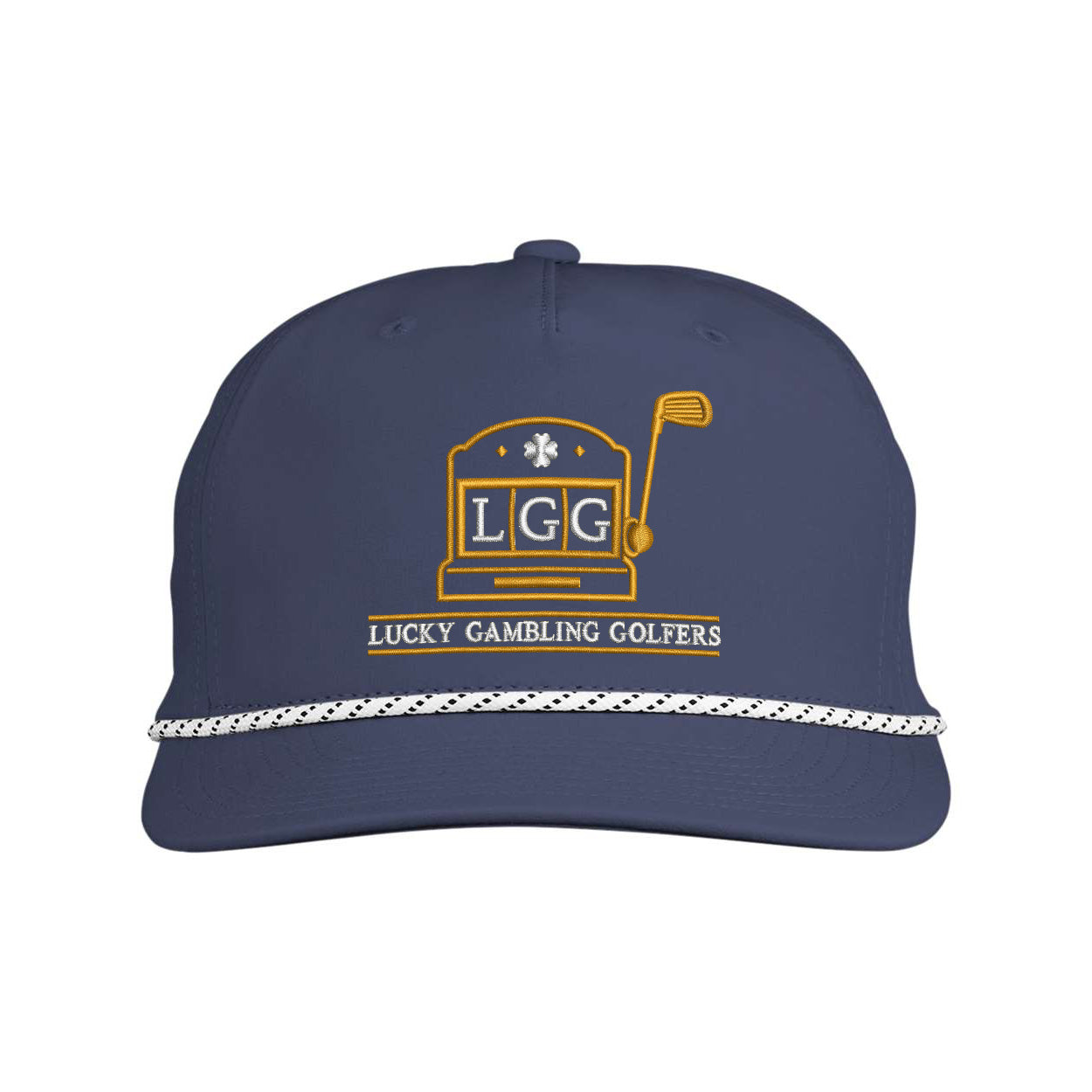 Lucky Gambling Golfers, Slot Machine Logo, Brewer Cap