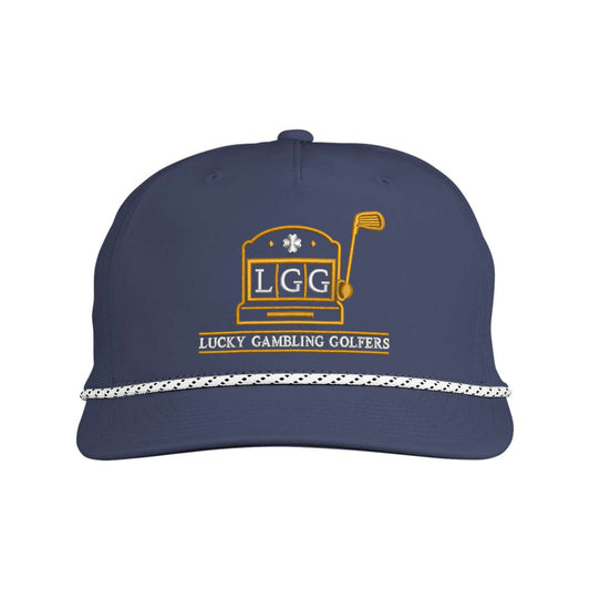 Lucky Gambling Golfers, Slot Machine Logo, Brewer Cap