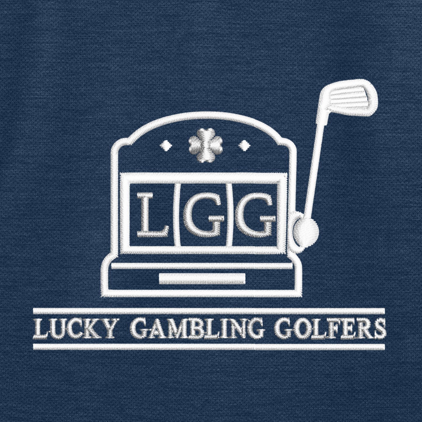 Lucky Gambling Golfers, Light Blue, TravisMathew Women’s Onward Polo - Navy