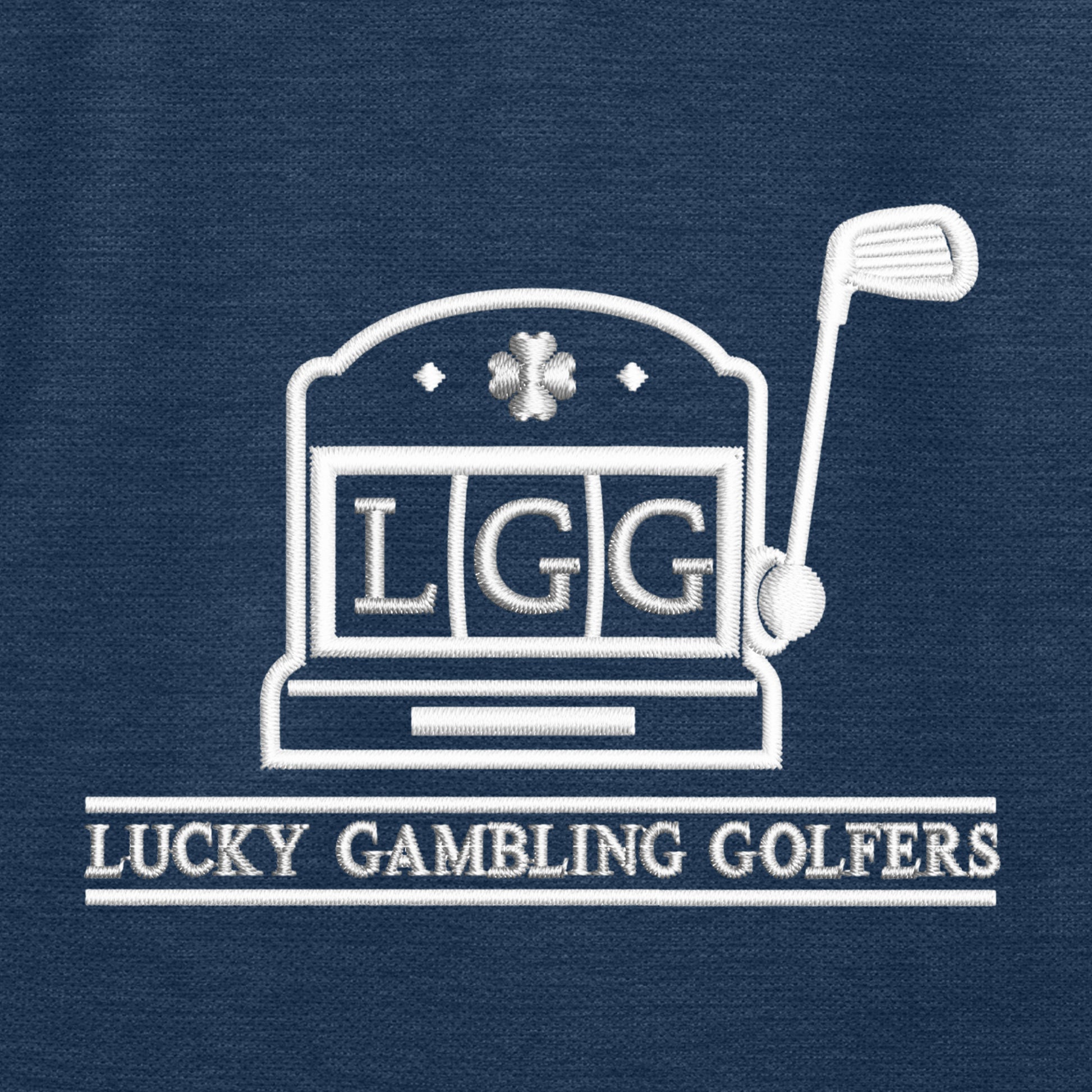 Lucky Gambling Golfers, Light Blue, TravisMathew Women’s Onward Polo - Navy