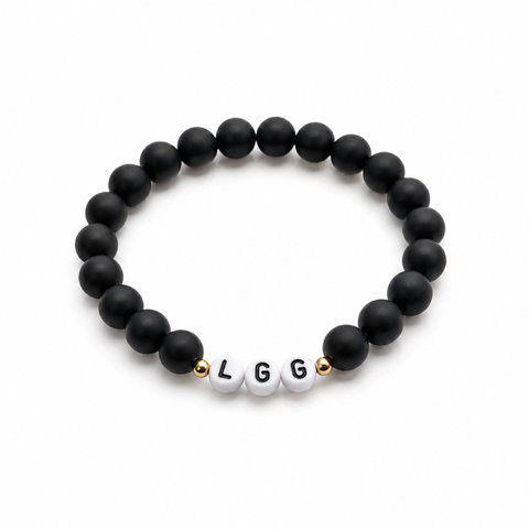 Lucky Gambling Golfers, "LGG", Men's Premium Beaded Bracelet